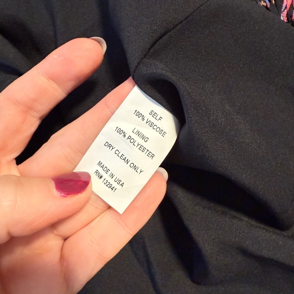 AMANDA UPRICHARD Revolve‎ Cerrone Mini Dress Mirabella Long Sleeve Black Floral - Picture 11 of 16